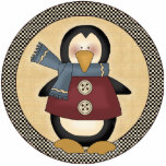 Winter Penguin Christmas Tree Ornament Acrylic Cut Out