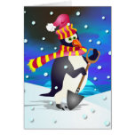 Winter Penguin Greeting Cards