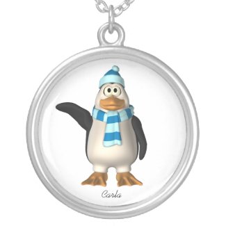 Winter Penguin Necklace