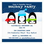 Winter Penguins Party Invitation