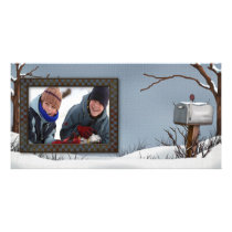 winter photo card