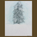 Winter Pine Tree - Acrylic Painting flyers by OutdoorArt Winter Pine Tree - Acrylic Painting flyers