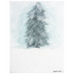 Winter Pine Tree - Acrylic Painting t-shirts