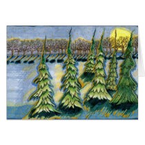 "Winter Pines" Greeting Card cards