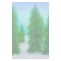 Winter Pines Stationery by tpccards Winter Pines Stationery