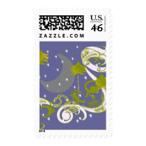 Winter Pines With Swirls Stamps