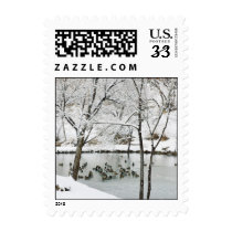 winter pond postcard stamp by bluerabbit winter pond postcard stamp