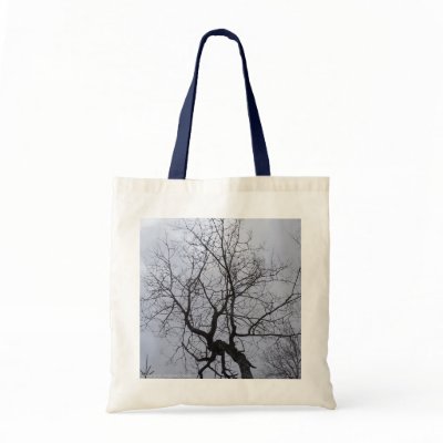 Winter poplar tote Canvas Bags