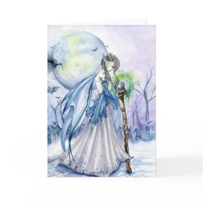 Winter Queen Greeting Card by solarissky