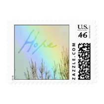 Winter Rainbow Hope postage