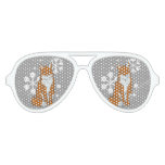 Winter Red Foxes Pattern Party Shades