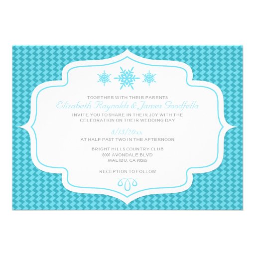 Winter Retro Wedding Invitations