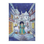 winter returns holiday canvas print