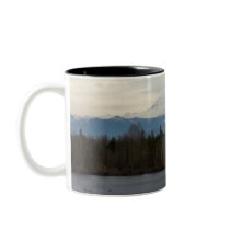 Winter River View Mugs