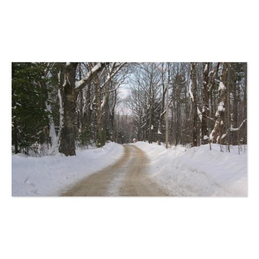 Winter Road Business Card (back side)