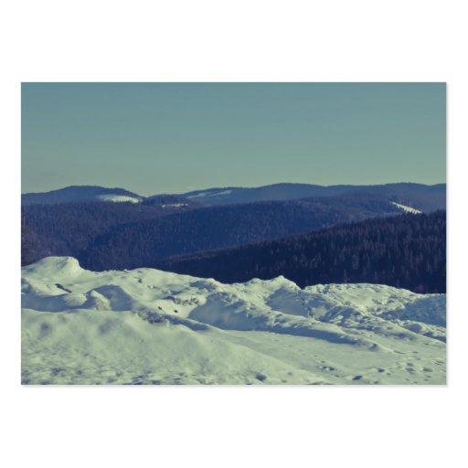 Winter romanian landscape business card (back side)