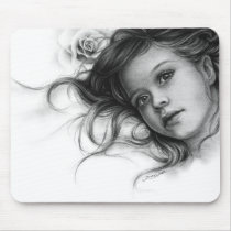 Winter Rose Child Mousepad mousepads