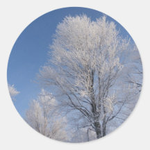 Winter Round Sticker