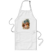 Winter Santa Apron for a Cookie Baking