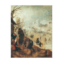 Winter Scene 2 Gallery Wrap Canvas