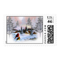 Winter Scene 2 Postage Stamp