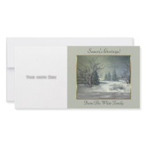 Winter Scene 3 Photo Card Template photo cards