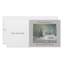 Winter Scene 4 Photo Card Template photo cards