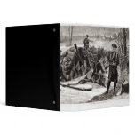 Winter Scene at the Continental Army Encampment binders
