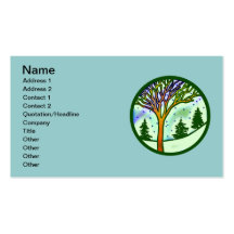 WINTER SCENE BUSINESS CARD