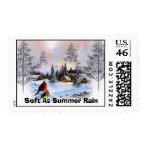 Winter Scene by Soft As Summer Rain postage by softassummerrain Winter Scene by Soft As Summer Rain postage