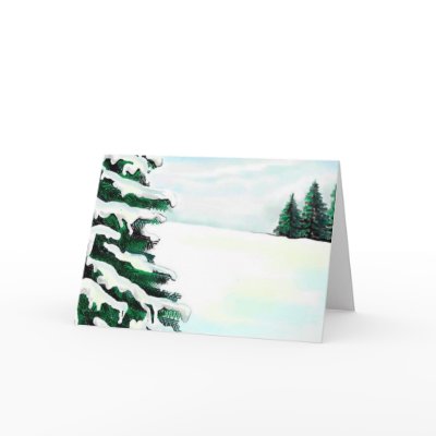 Winter scene card by shvaew