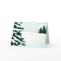 Winter scene cards by shvaew Winter scene cards