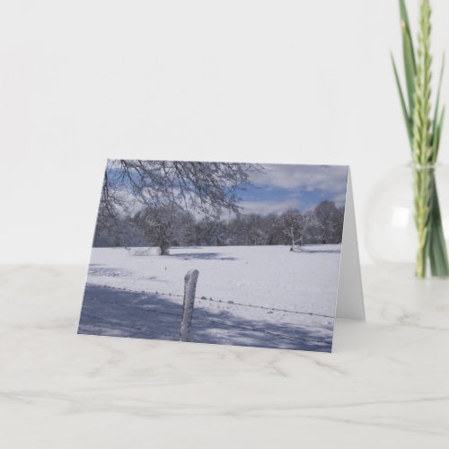 Winter Scene Card card