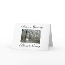 Winter Scene Christmas Card cards