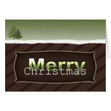 Winter Scene Christmas Card