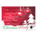 winter scene christmas party custom invitations