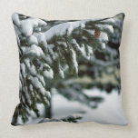 Winter Scene Evergreen Snow Pillow pillows