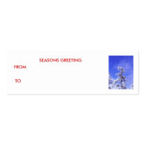 Winter scene gift tag profile cards