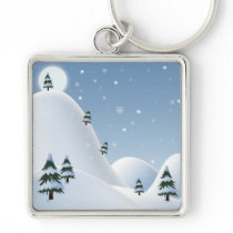Winter Scene keychains