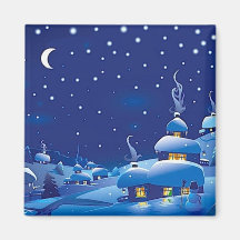 Winter Scene Magnets