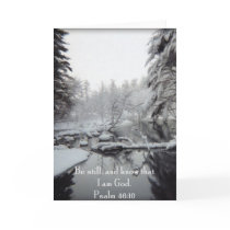 Winter Scene - Psalm 46:10 cards by DragonFlower Winter Scene - Psalm 46:10 cards