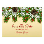 Winter Scene Save The Date Postcard