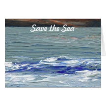 Winter Sea Save the Sea CricketDiane Greeting Card