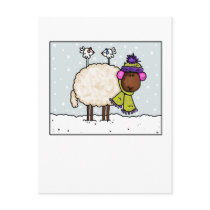 winter sheep postcard by cfkaatje winter sheep postcard