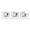 winter sheep scrapbook sticker bumper stickers
