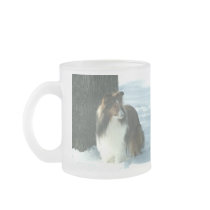 Winter Sheltie Mug mugs