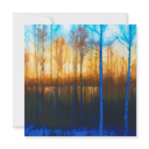 Winter Siljan Sunset invitations