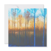 Winter Siljan Sunset Light invitations