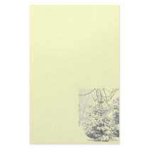 Winter Sketch VI Stationery