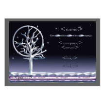 winter sky business business card